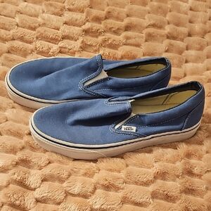 Vans Men's Blue Slip-On Shoes